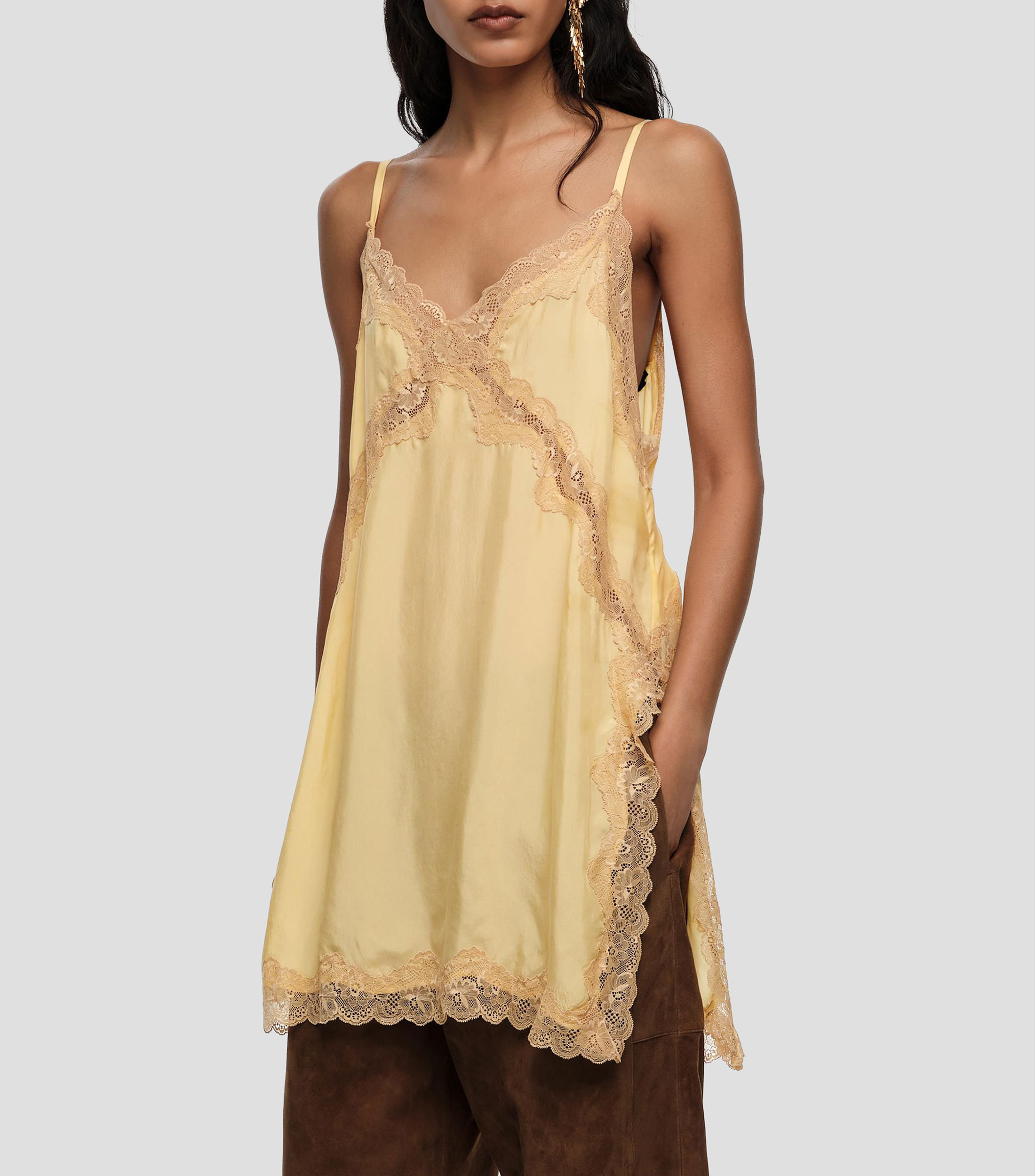 Blusa larga lencera Mujer